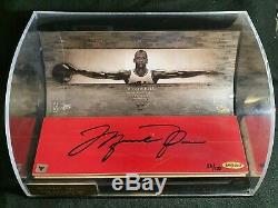 Michael Jordan Signé Jeu D'occasion Affichage Étage Chicago Bulls Autograph Pont Supérieur
