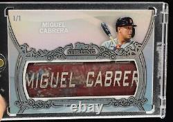 Miguel Cabrera 2021 Topps Sterling Game-used Nameplate Gu Bat Barrel #1/1