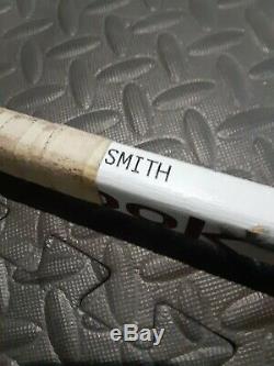 Mike Smith Portés Jersey, Jeu Signé Utilisé Bâton De Hockey Smith & 8x10 Photo