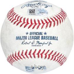 Mike Trout Angels Signé Baseball Utilisé Par Jeu Vs. Yankees Sur 5/31/2022 Avecinsc