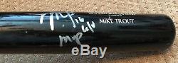 Mike Trout Jeu Utilisé Autographe Uncracked Bat 2016 Signed Angels Saison Mvp Saison