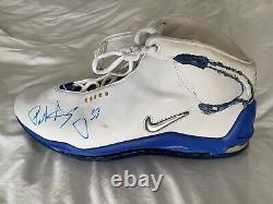 Nba Légende Patrick Ewing Game Utilise Auto/signed Chaussures New York Knicks Proof