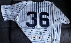 New York Yankees David Cone Signé Jeu Pris / Jeu Utilise Jersey Jsa Auto