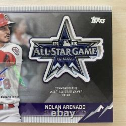 Nolan Arenado 2021 Topps Baseball Update Series All-star Jeu Patch Auto 01/10
