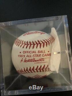 Nolan Ryan Autographed Baseball Et Jeu D'occasion À Partir 1989 All Star Game