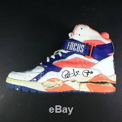 Patrick Ewing Signed Jeu D'occasion New York Knicks Suivant Chaussures De Sport Chaussures Jsa Loa