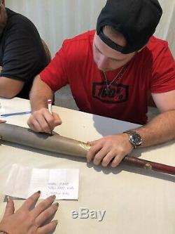 Pete Alonso 2019 Rookie Jeu Mets Signed Utilisé Bat