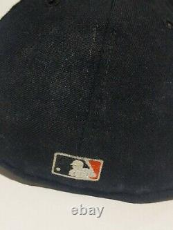 Randy Myers Baltimore Orioles 1997 Signé Jeu Worn Cap Hat D'occasion Photo Matched