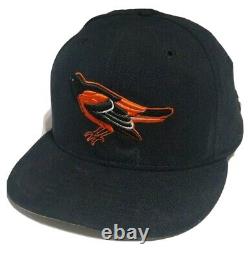 Randy Myers Baltimore Orioles 1997 Signé Jeu Worn Cap Hat D'occasion Photo Matched