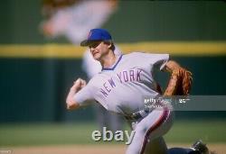 Rare 1983 Blue Alternate Terry Leach New York Mets Jeu Utilisé Porté Signé Jersey