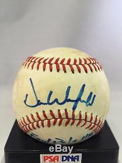 Rare Dave Winfield Signé 1984 Actual Home Run Baseball Yankees Jeu Utilisé Psa