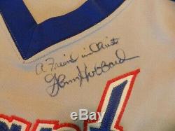 Rare Glenn Hubbard Braves Jeu Utilisé / Porté 1978 Rookie Jersey Signé