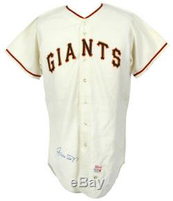 Rare Willie Mays Signé 1967 San Francisco Giants Jersey Jeu Utilisé Avec Jsa Coa