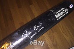 Robinson Cano 2015 Dna Psa Signé Inscribed Jeu Utilisé Bat Yankees Jeter