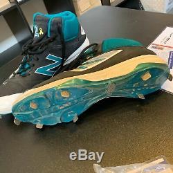 Robinson Cano Jeu Signé Chaussures Crampons D'occasion (2) Seattle Mariners Psa Dna Coa