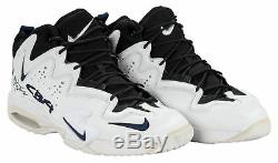 Rockets Charles Barkley Jeu Signé 1996-97 Utilisé Chaussures Nike Air Cb4 Psa & Mears