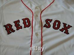 Roger Clemens Jeu Utilisé Worn 1996 Red Sox De Boston Signés Jersey Gris Flanelle