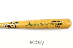 Ryne Sandberg'92 Jeu Signé Utilisé Chicago Cubs Rawlings Adirondack Batte De Baseball