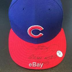 Sammy Sosa Signé Autographié Jeu 2003 D'occasion Chicago Cubs Hat Cap Jsa Coa