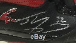 Shaquille O'neal Shaq Signé Jeu Utilisé Taille 22 Miami Heat Baskets Autographe Psa