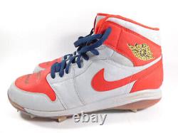 Signé Dexter Fowler Jeu Utilisé Nike Air Jordan Cleats 2020 Saison Coa Taille 13