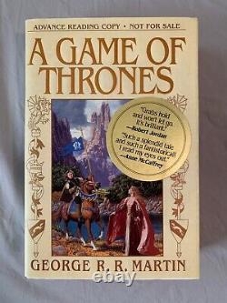 Signed Game Of Thrones, George R R Martin, Advance Reader’s Copy (arc), Avec Dj