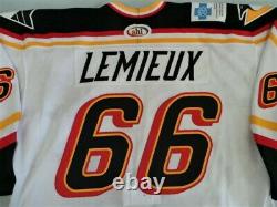 Sp Mario Lemieux Jeu Porté Us Used Gamer Jersey Wbs Penguins Signed Loa Pittsburgh