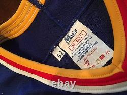 St Louis Blues Brett Hull 1993-94 Jeu Usé Et Signé Maillot De Hockey Des Séries Éliminatoires