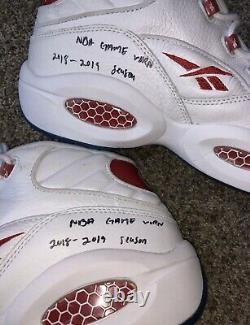 Taurean Prince Pe Signed Nba Game Worn Used Allen Iverson Reebok Question Shoes