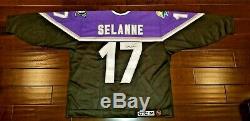 Teemu Selanne Autographié 1997 NHL All-star Jersey Jeu D'occasion-coa