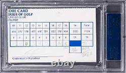 Tiger Woods Jeu Utilisé Signé Autographié Golf Scorecard 1997 Nec Psa Rookie Rc