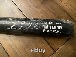 Tim Tebow Jeu Anciens Et D'occasion Rawlings Bat Mets De New York Tebow Coa