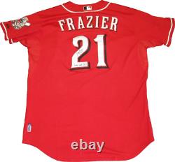 Todd Frazier 2013 Jeu Utilisé Autographié Jeu Utilisé Cincinnati Reds Jersey 2013