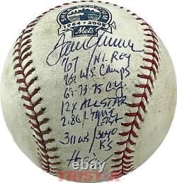 Tom Seaver a signé un jeu utilisé au Shea Stadium ML Baseball Carrière Stats MLB Authentique