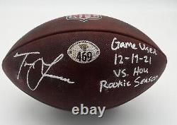 Trevor Lawrence Jacksonville Jaguars Ballon de football utilisé lors de sa saison de recrue et signé.