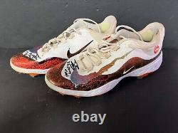 Tyler Soderstrom, des Oakland A's, chaussures de baseball utilisées lors du jeu de 2023, signées manuellement, certifiées par Beckett.