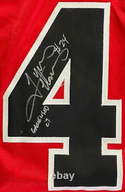 Tyrus Thomas Signé Jeu Utilisé 2007 Chicago Bulls Red Authentic Jersey