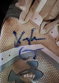Vaughn Grissom Rookie Game Utilisé Autographé Gant De Bat Jsa Sticker/placard