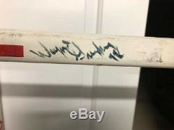 Wayne Gretzky Signature / Jeu D'occasion Edmonton Oilers Bâton De Hockey / LNH
