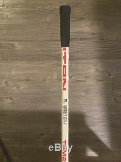Wayne Jeu Gretzky Utilisé / Dédicacé Bâton De Hockey Titan 2020 Tpm 1989-1990