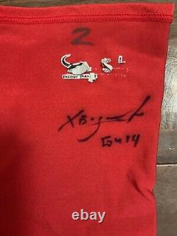Xander Bogaerts 2014 Rookie Année Jeux Utilisés Arm Sleeve Autographe Signé Red Sox